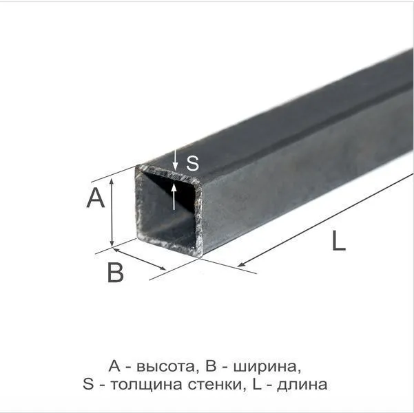 Труба профильная 25х25х2 Ст2пс ГОСТ 13663-86 - 0